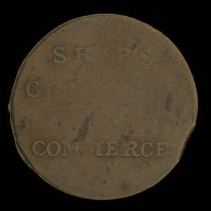 Canada, inconnu, 1/2 penny : 1838