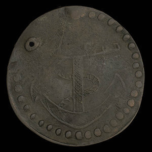 Canada, inconnu, 1/2 penny : 1838