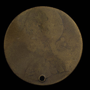 Canada, inconnu, 1/2 penny : 1838