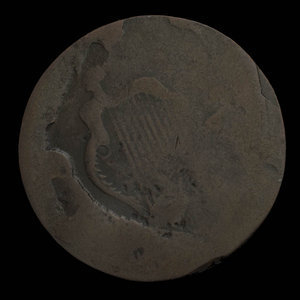 Canada, inconnu, 1/2 penny : 1838