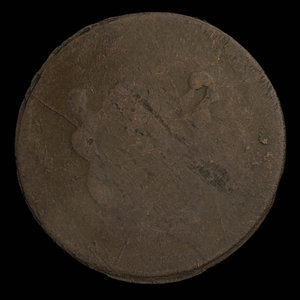 Canada, inconnu, 1/2 penny : 1838