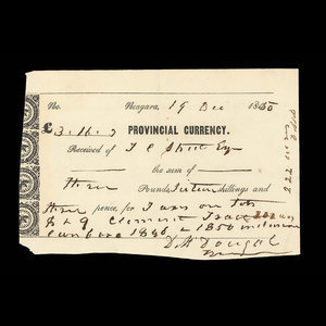 Canada, Province du Canada, 3 livres, 16 shillings, 3 pence : 17 décembre 1850