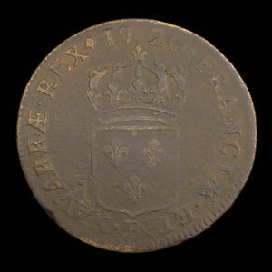France, Louis XV, 1 sol : 1720