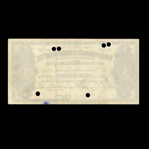 Canada, Terre-Neuve - Département des travaux publics, 1 dollar : 1907