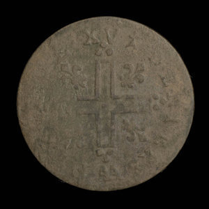 France, Louis XIV, mousquetaire (15 deniers) : 1713