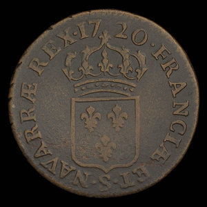 France, Louis XV, 1/2 sol : 1720