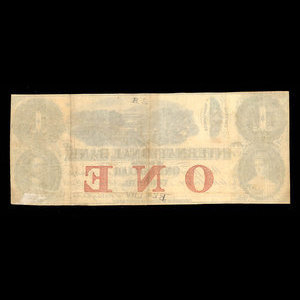 Canada, International Bank of Canada, 1 dollar : 15 septembre 1858