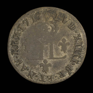 France, Louis XIV, mousquetaire (15 deniers) : 1713