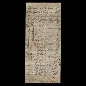 Canada, Municipal Council of Leeds & Grenville Counties, 25 livres(anglaise) : 9 juillet 1850