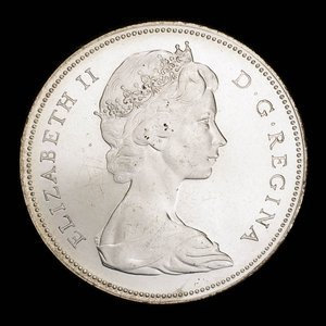 Canada, Élisabeth II, 1 dollar : 1966