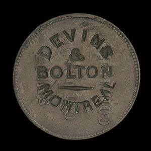 Canada, Devins & Bolton, aucune dénomination : 1867