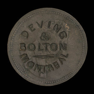 Canada, Devins & Bolton, aucune dénomination : 1867