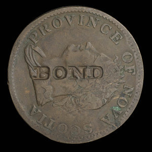 Canada, Province de la Nouvelle-Écosse, 1/2 penny : 1832