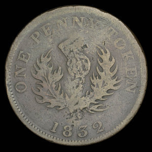 Canada, Province de la Nouvelle-Écosse, 1 penny : 1832