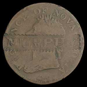 Canada, Province de la Nouvelle-Écosse, 1/2 penny : 1832