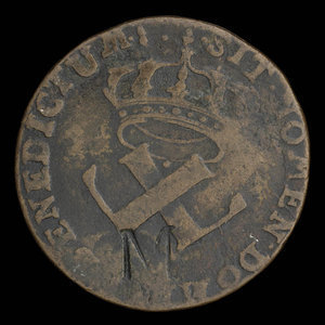 France, La Compagnie des Indes, 9 deniers : 1721