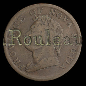 Canada, Province de la Nouvelle-Écosse, 1/2 penny : 1832