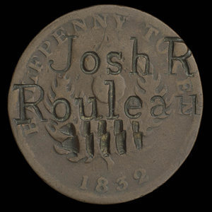 Canada, Province de la Nouvelle-Écosse, 1/2 penny : 1832
