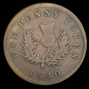 Canada, Province de la Nouvelle-Écosse, 1 penny : 1840