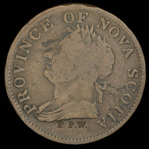 Canada, Province de la Nouvelle-Écosse, 1/2 penny : 1832