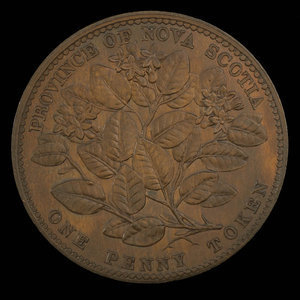 Canada, Province de la Nouvelle-Écosse, 1 penny : 1856