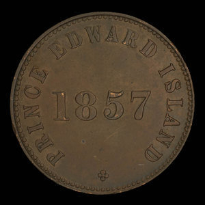 Canada, George Davies, 1/2 penny : 1857