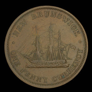 Canada, Province du Nouveau-Brunswick, 1 penny : 1854