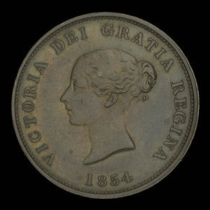 Canada, Province du Nouveau-Brunswick, 1 penny : 1854