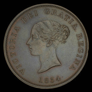 Canada, Province du Nouveau-Brunswick, 1 penny : 1854