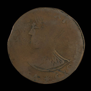 Canada, inconnu, 1/2 penny : 1811