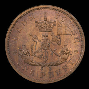 Canada, Bank of Upper Canada (York), 1 penny : 1850