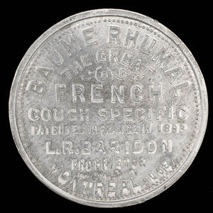 Canada, L.R. Baridon, aucune dénomination : 1895
