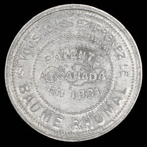 Canada, L.R. Baridon, aucune dénomination : 1895