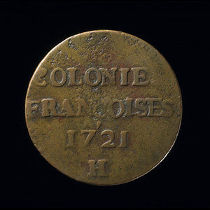 France, Louis XV, 9 deniers : 1721
