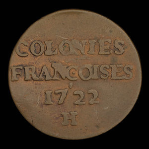 France, Louis XV, 9 deniers : 1722