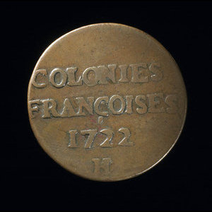 France, Louis XV, 9 deniers : 1722