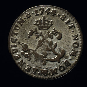 France, Louis XV, 2 sous : 1744