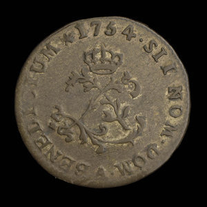 France, Louis XV, 2 sous : 1754