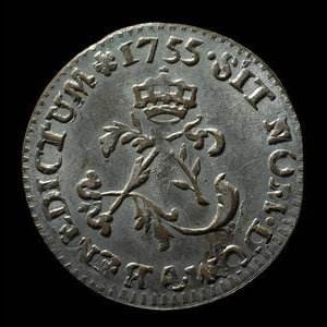 France, Louis XV, 2 sous : 1755