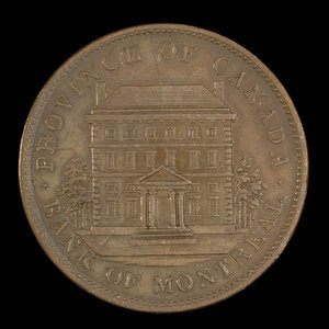 Canada, Banque de Montréal, 1 penny : 1842