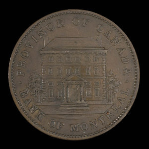 Canada, Banque de Montréal, 1 penny : 1842