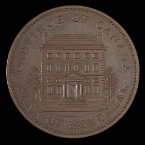 Canada, Banque de Montréal, 1 penny : 1842