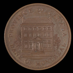 Canada, Banque de Montréal, 1 penny : 1842