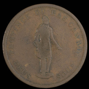 Canada, Banque de la Cité, 1 penny : 1837