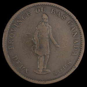 Canada, Banque de la Cité, 1 penny : 1837