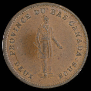 Canada, Banque de la Cité, 1 penny : 1837