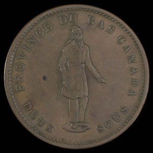 Canada, Banque de la Cité, 1 penny : 1837