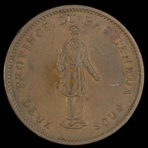 Canada, Banque de la Cité, 1 penny : 1837