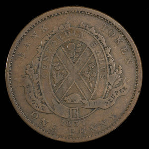 Canada, Banque du Peuple (People's Bank), 1 penny : 1837