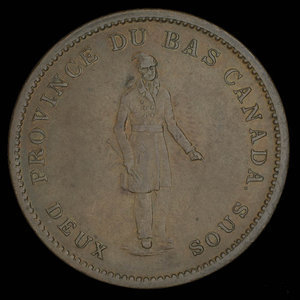 Canada, Banque de Montréal, 1 penny : 1837